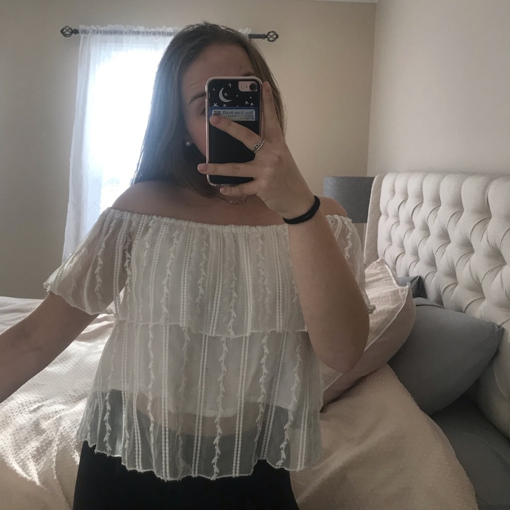 Pacsun White Off the Shoulder Top
